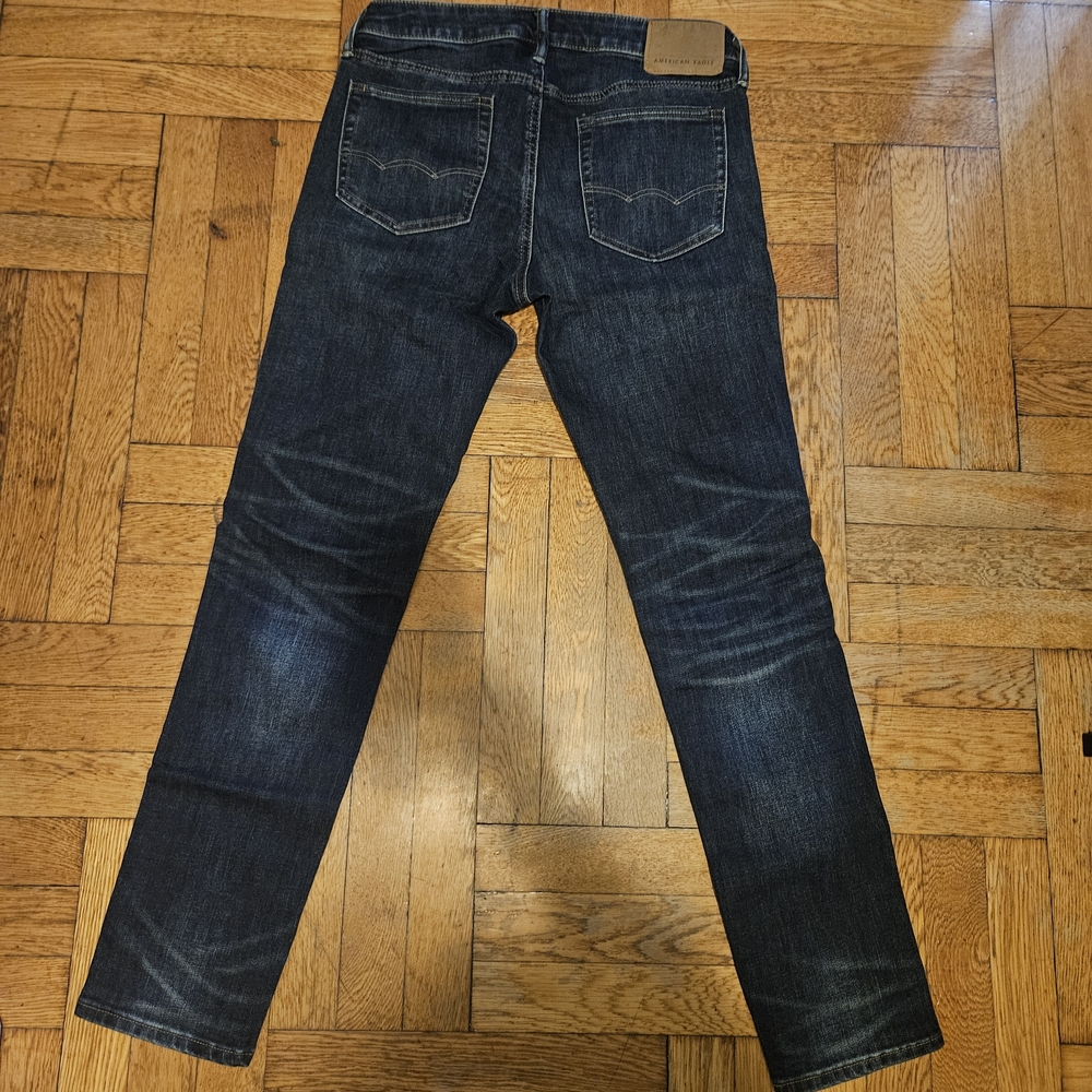 American Eagle Outfitters Men's Dark Blue Jeans - Picture 7 of 11